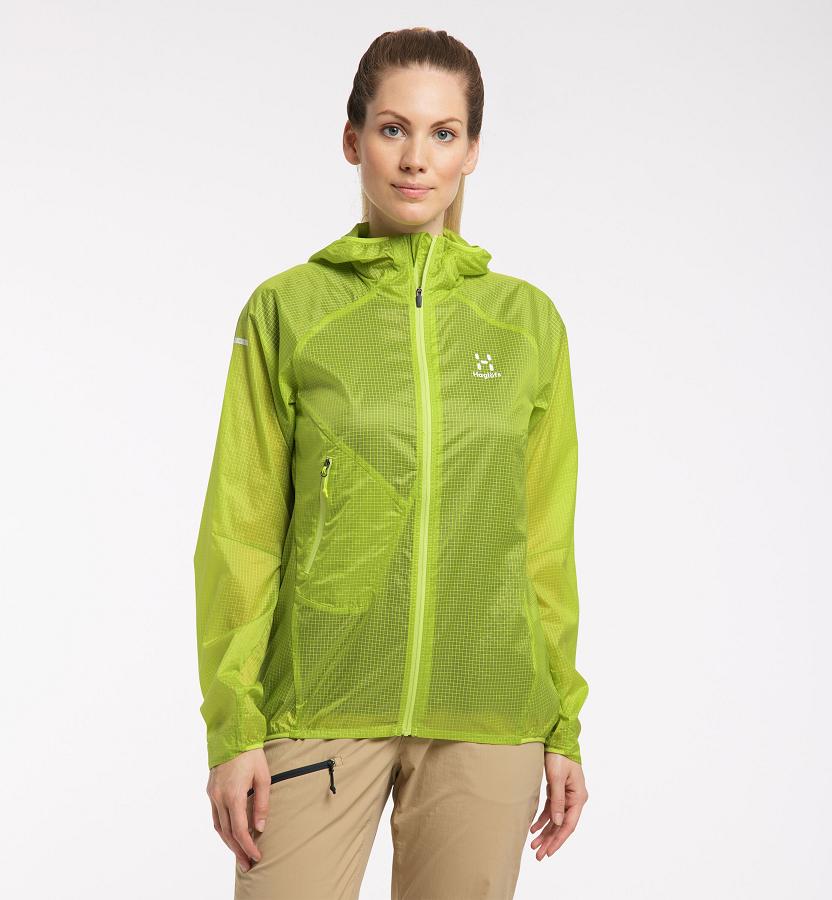 Haglöfs Womens L.I.M Shield Comp Windbreaker Light Green New Zealand 70293JTDI